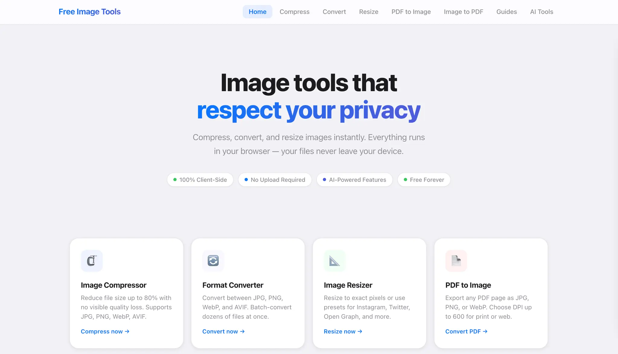 Screenshot 1 of Free Image Tools