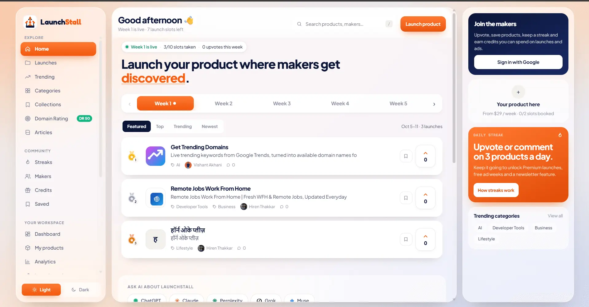Screenshot 2 of LaunchStall