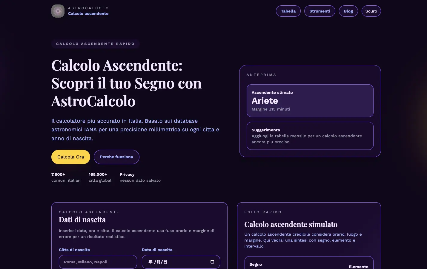 Screenshot 1 of AstroCalcolo