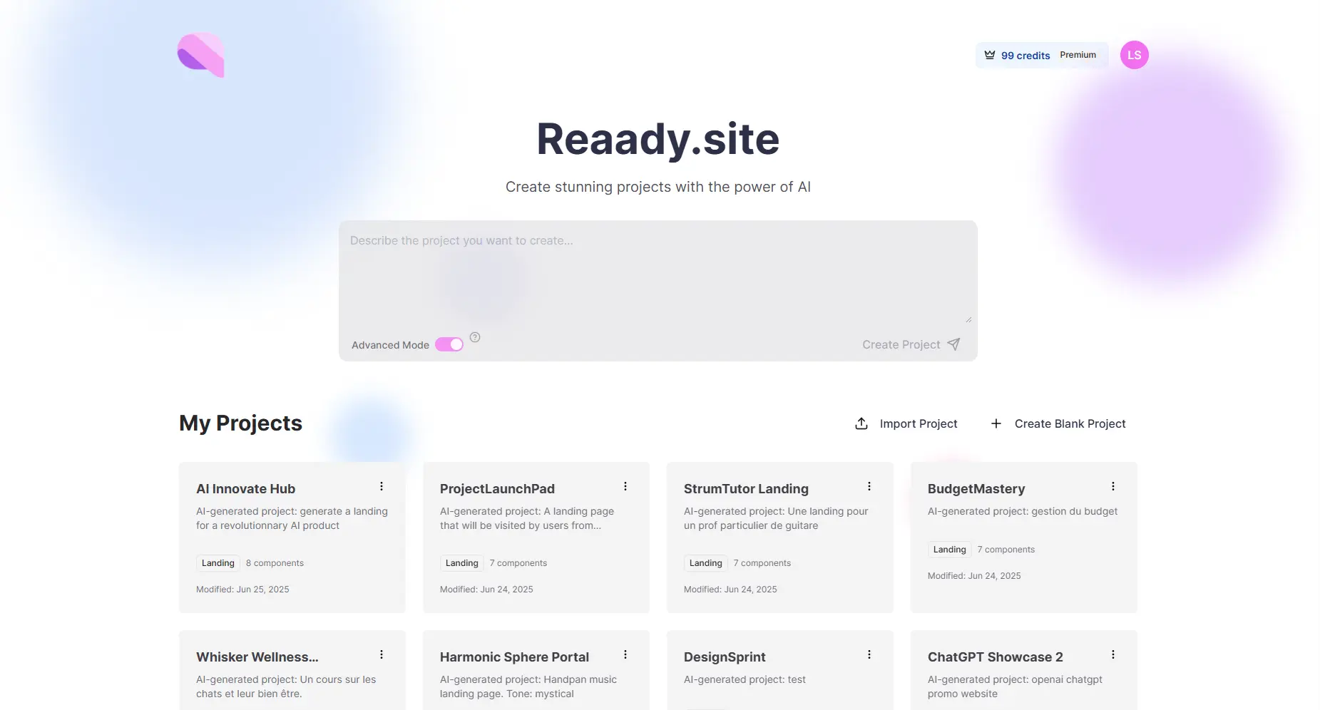 Screenshot 1 of Reaady.site