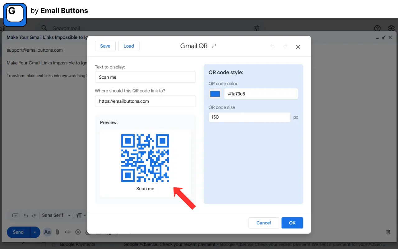 Screenshot 3 of Email Buttons