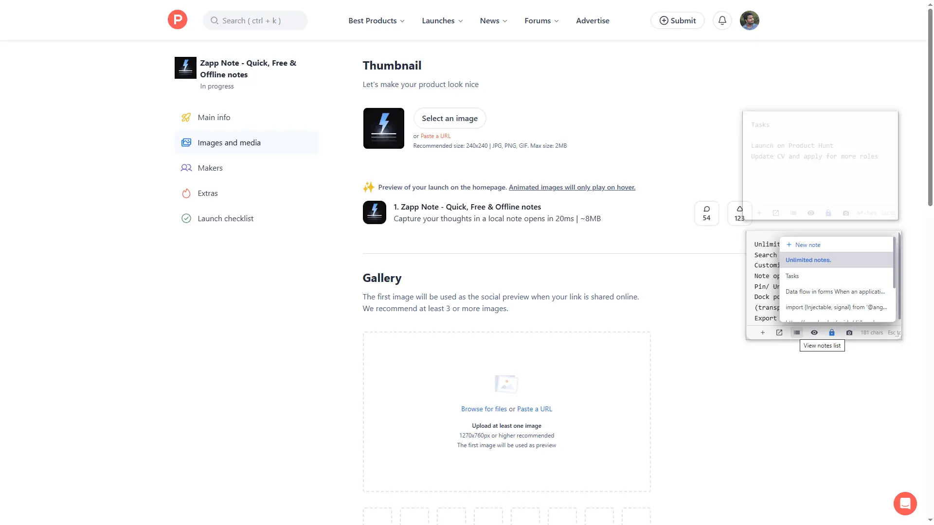 Screenshot 2 of Zapp Note - Quick, Free & Offline notes
