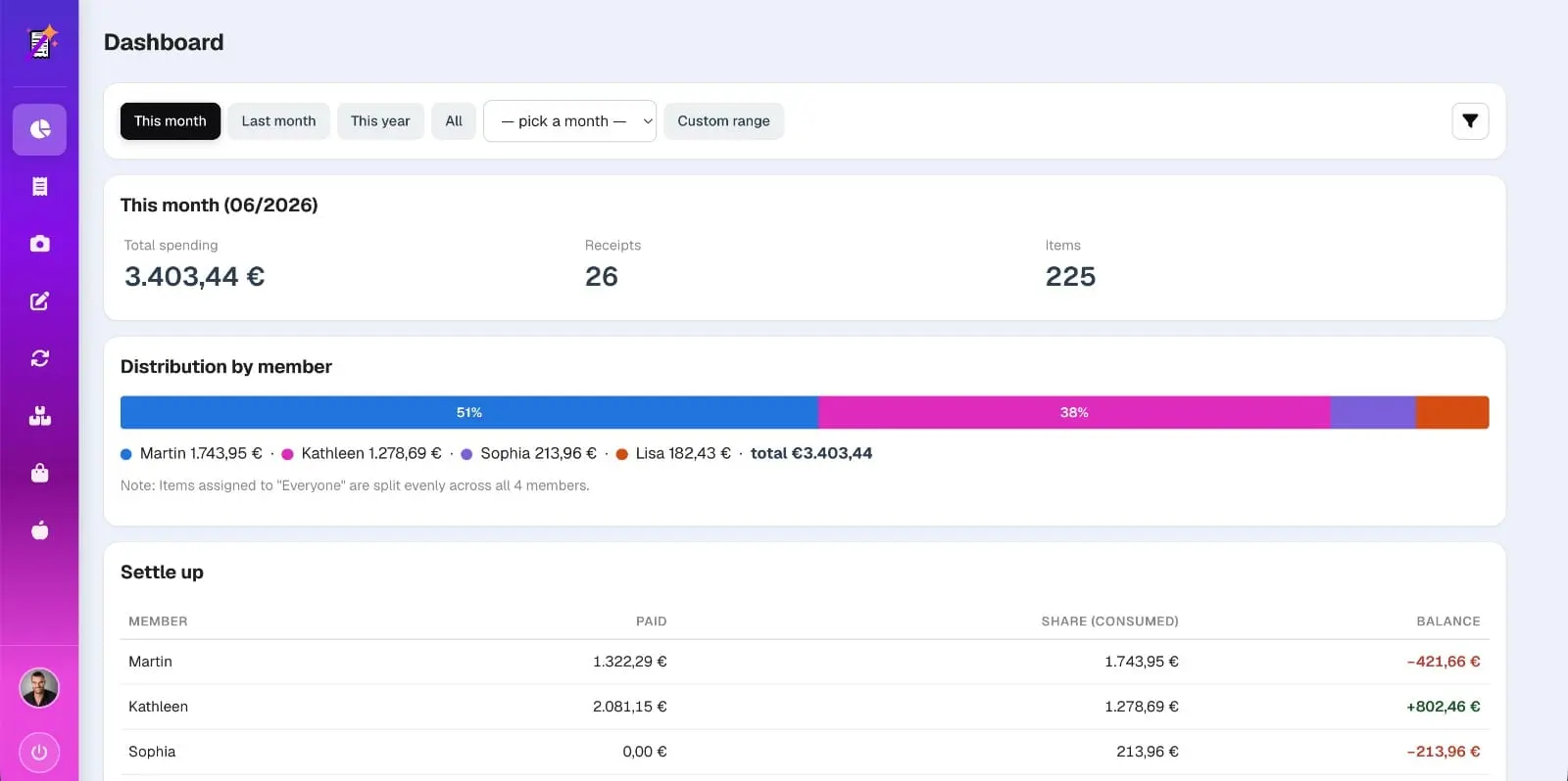 Screenshot 1 of BonSplit