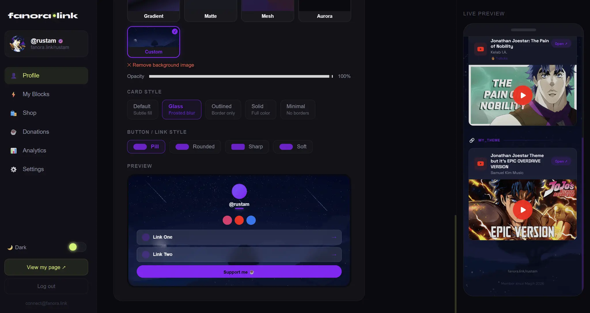 Screenshot 8 of Fanora.link