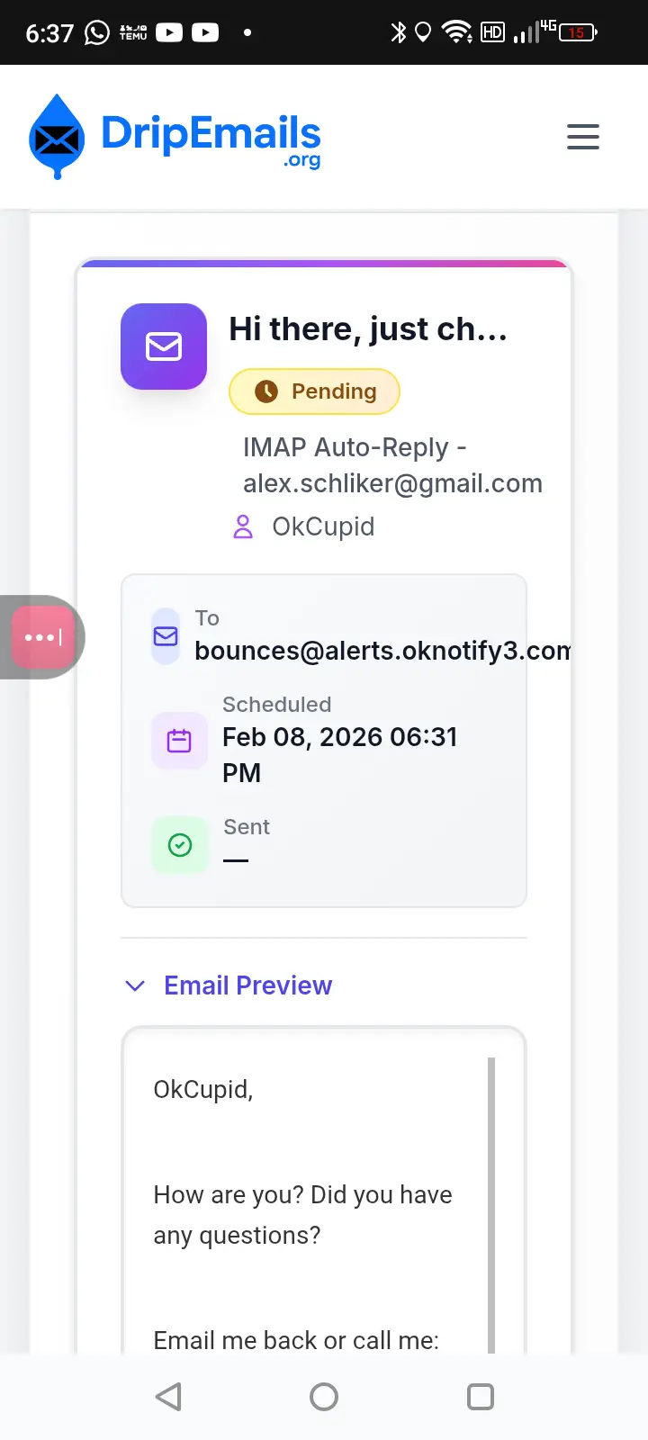 Screenshot 3 of DripEmail.org
