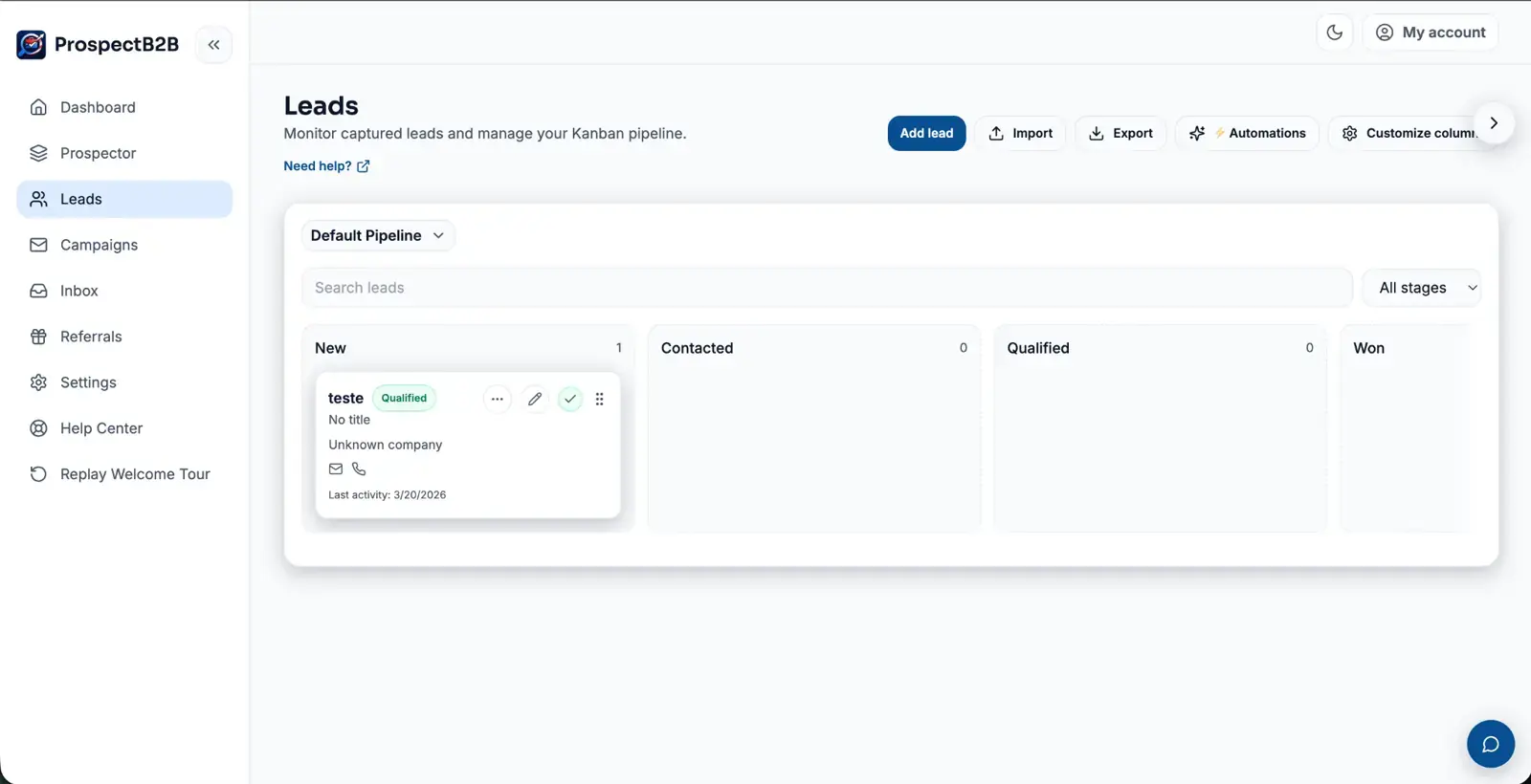 Screenshot 3 of ProspectB2B