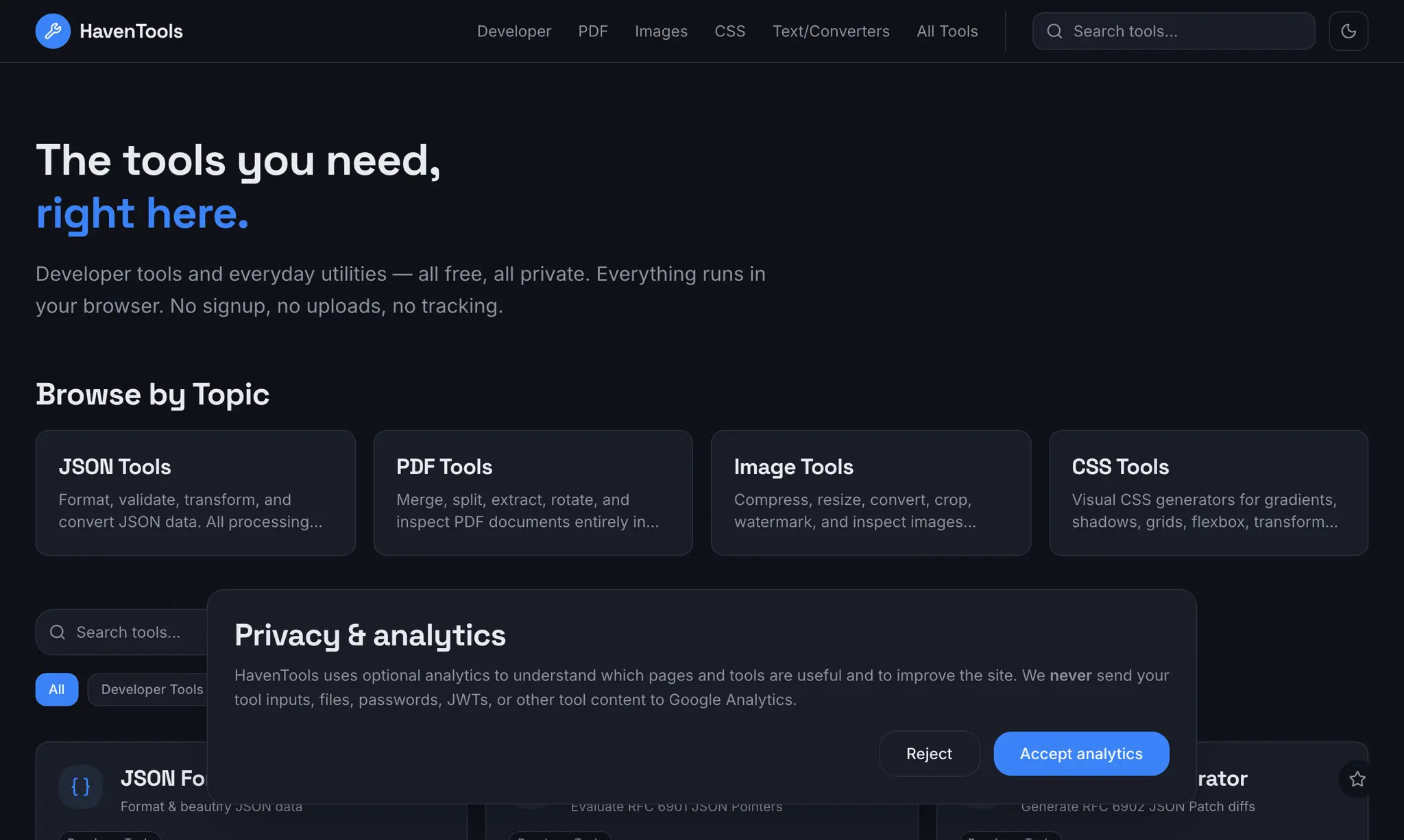 Screenshot 1 of HavenTools