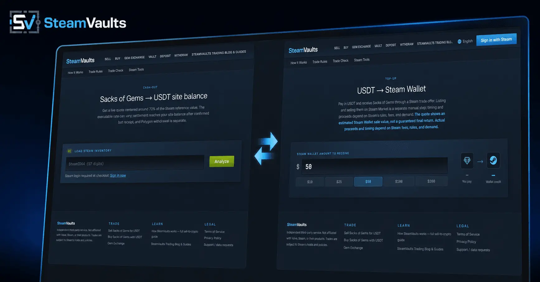 Screenshot 1 of SteamVaults