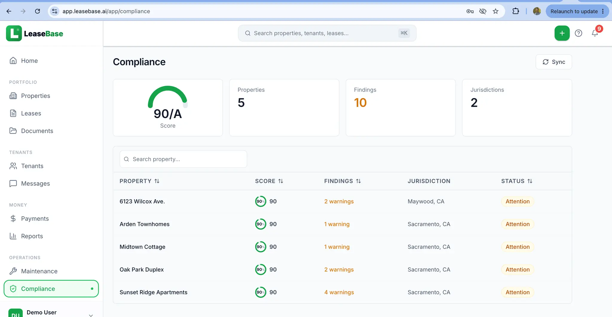 Screenshot 4 of LeaseBase