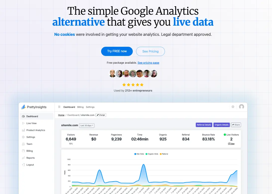 Screenshot 1 of PrettyInsights