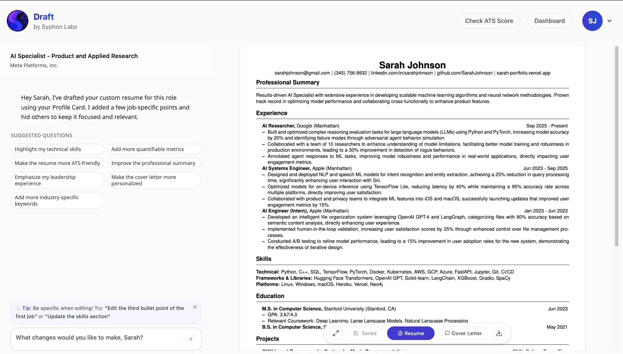 Screenshot 2 of Draft