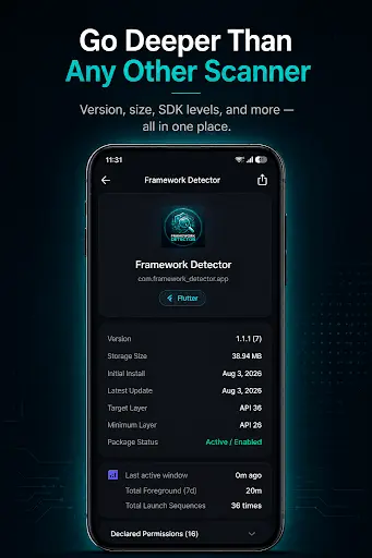Screenshot 4 of Framework Detector App