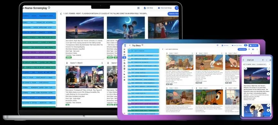 Screenshot 4 of AI Storyboarding Software | Studiovity