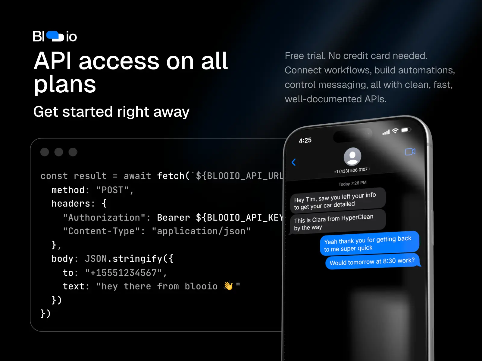 Screenshot 3 of Blooio – blue messages from anywhere