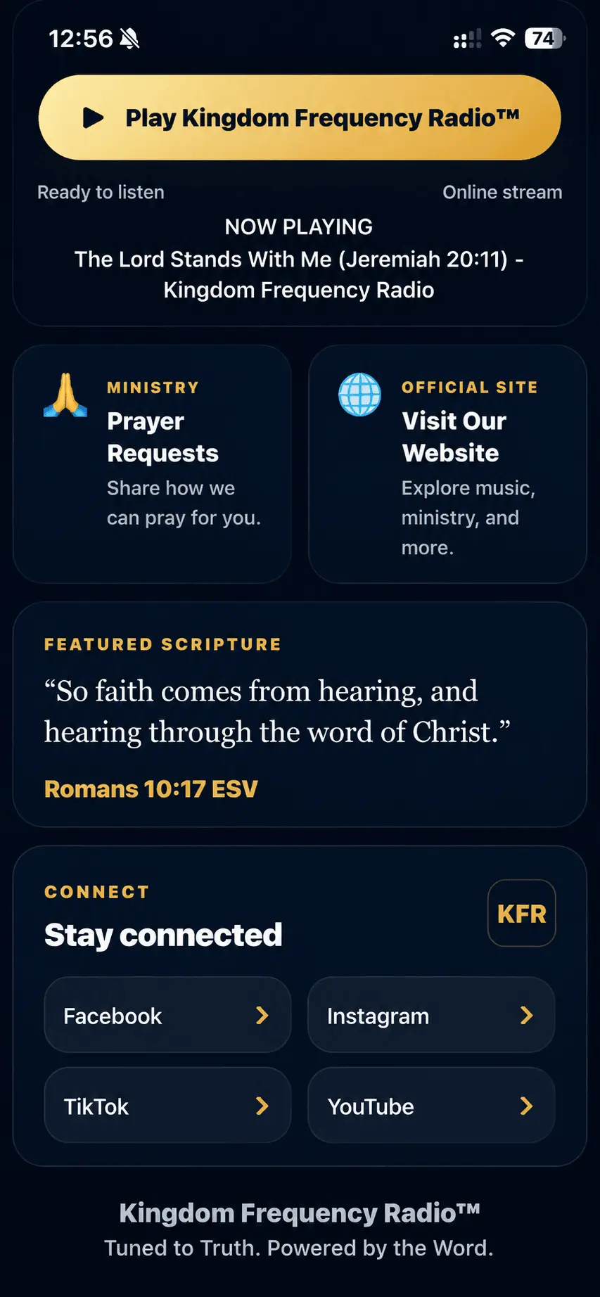 Screenshot 3 of Kingdom Frequency Radio
