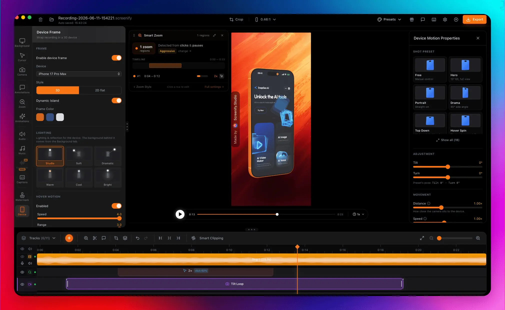 Screenshot 3 of Screenify Studio