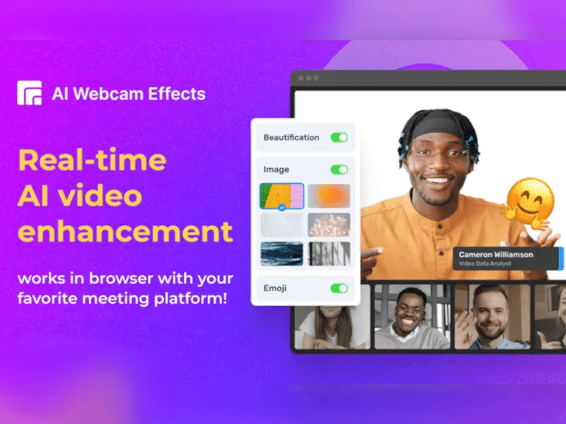 Screenshot 1 of AI Webcam Effects + Recorder
