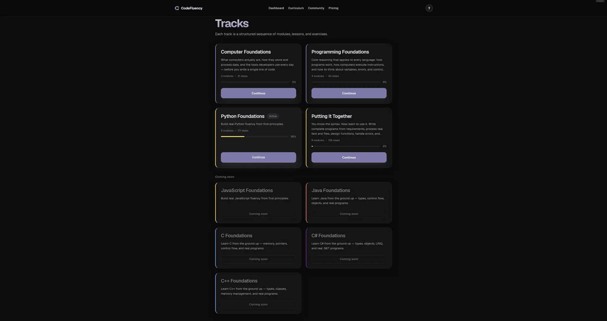 Screenshot 1 of CodeFluency