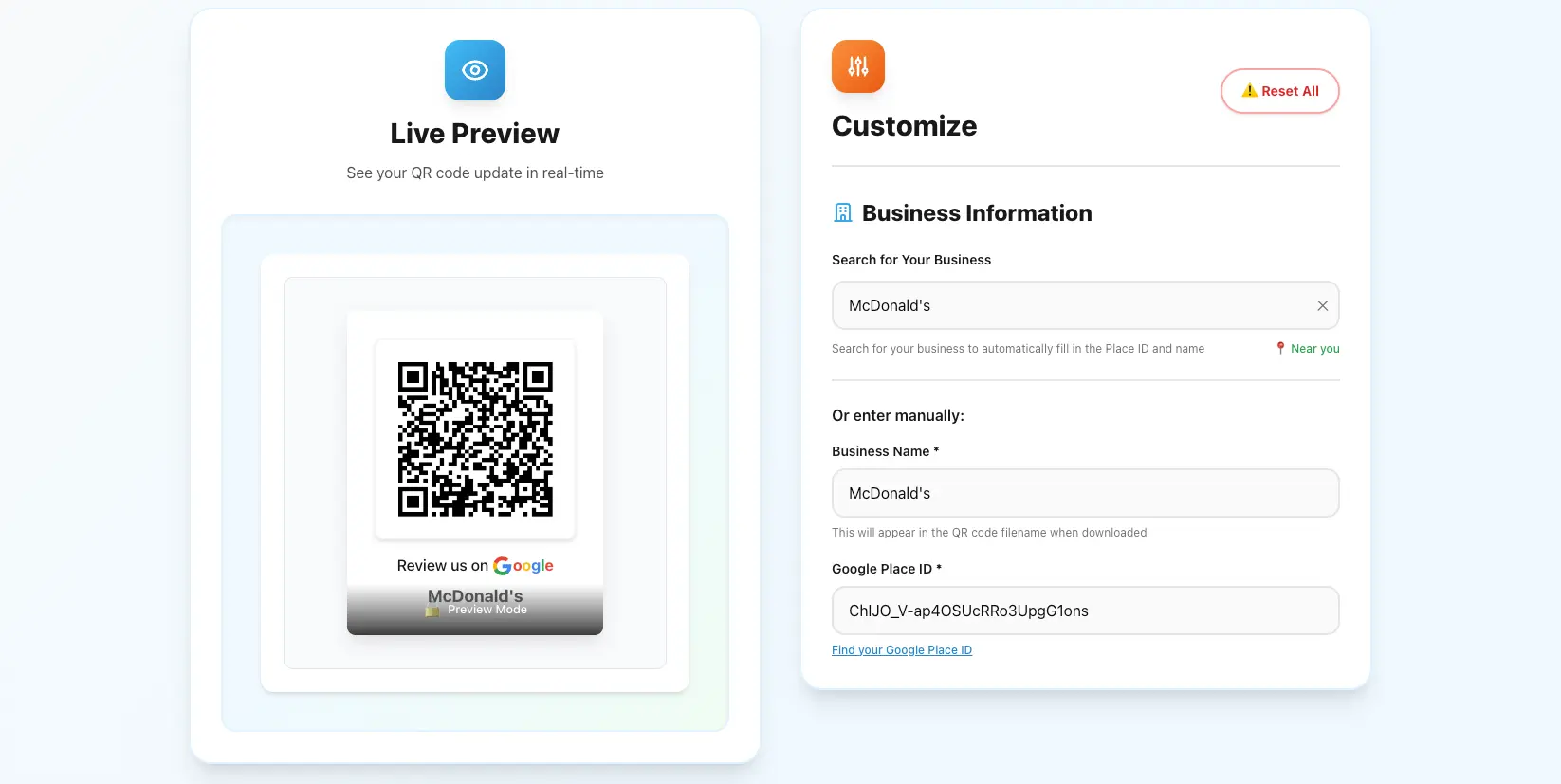 Screenshot 1 of ReviewQR