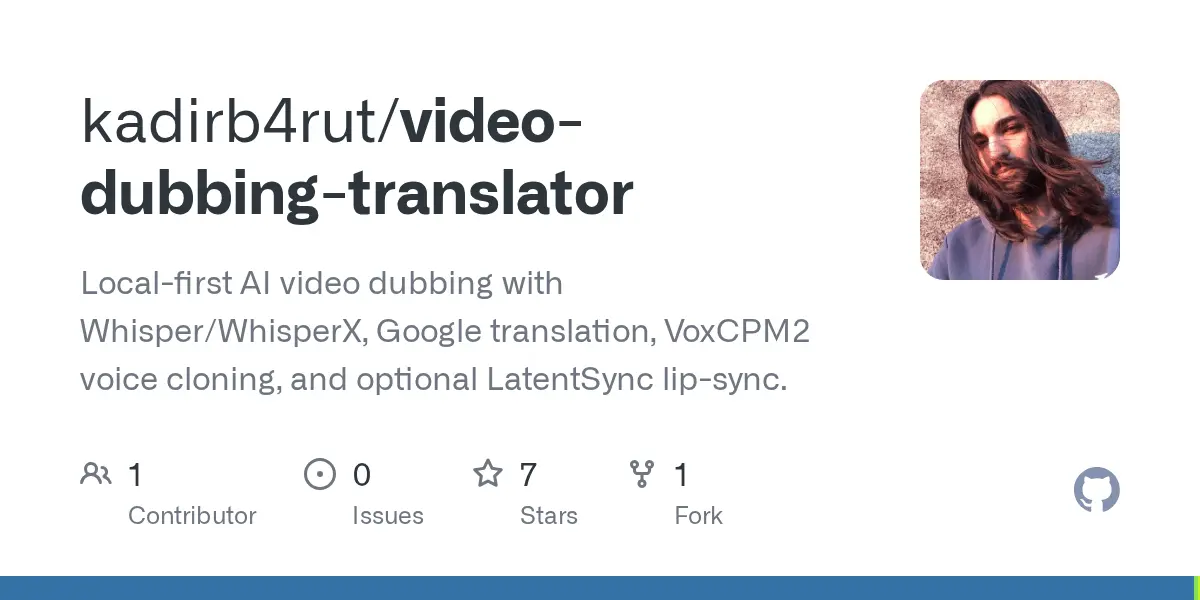 Screenshot 1 of Video Dubbing Translator
