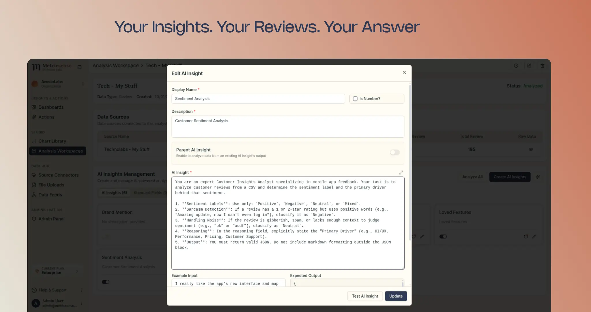 Screenshot 2 of Metricsense