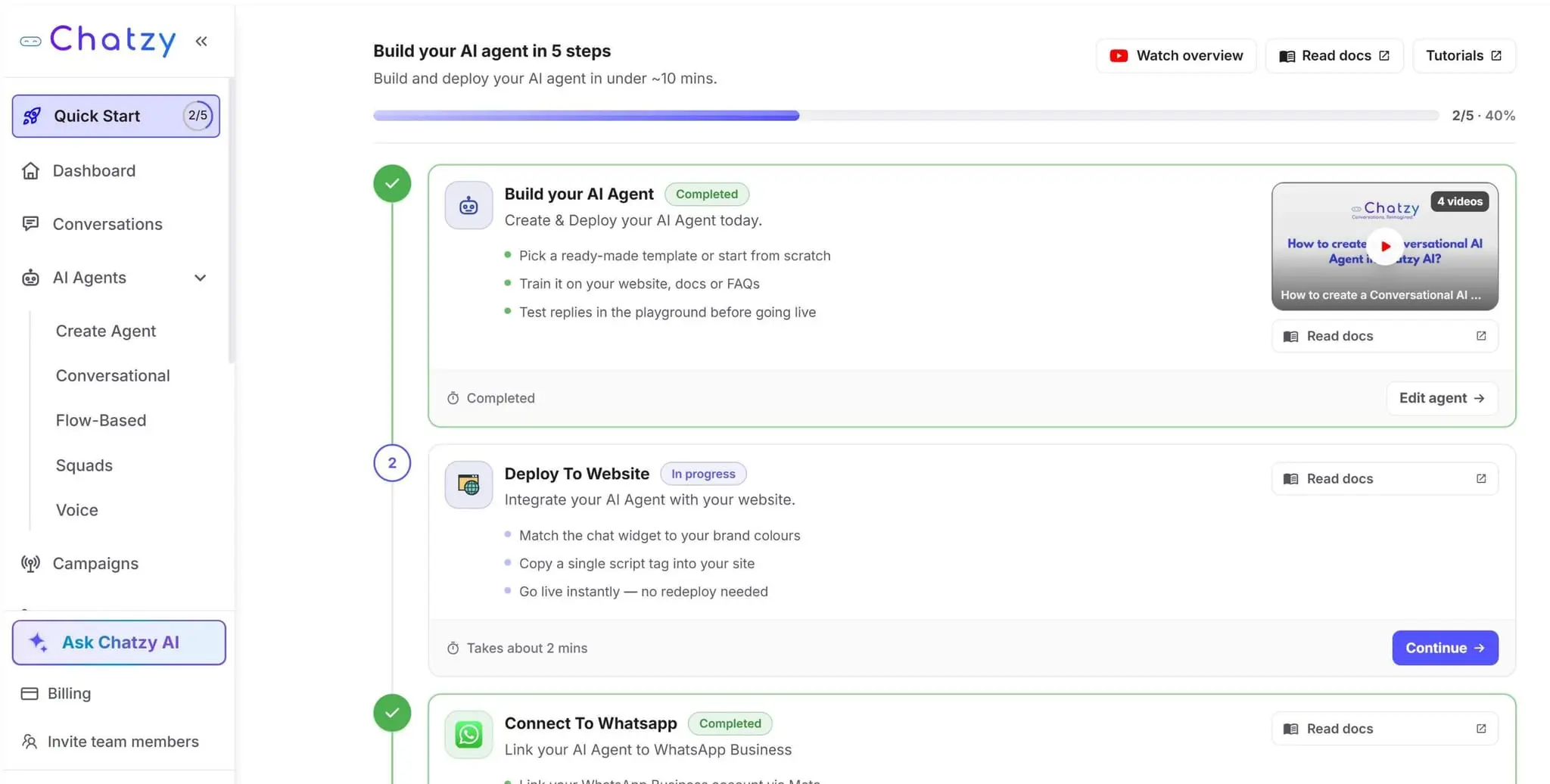 Screenshot 1 of Chatzy AI