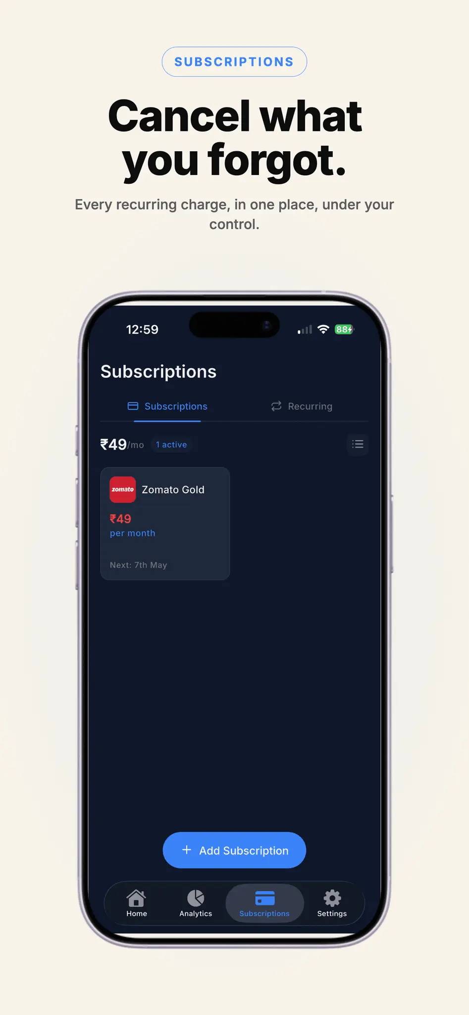 Screenshot 1 of MoneyMinder