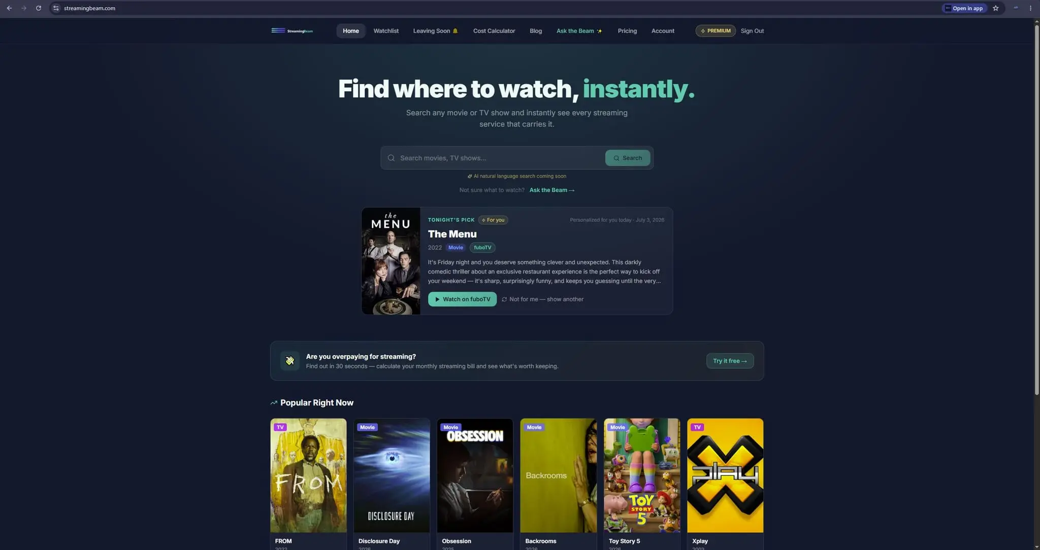 Screenshot 2 of StreamingBeam