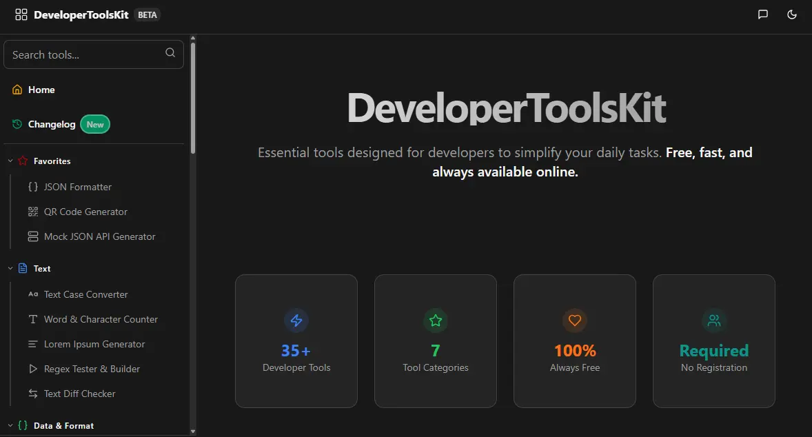 Screenshot 1 of DeveloperToolsKit