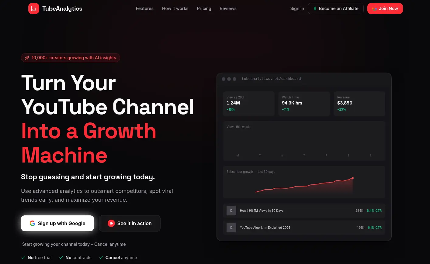Screenshot 2 of TubeAnalytics