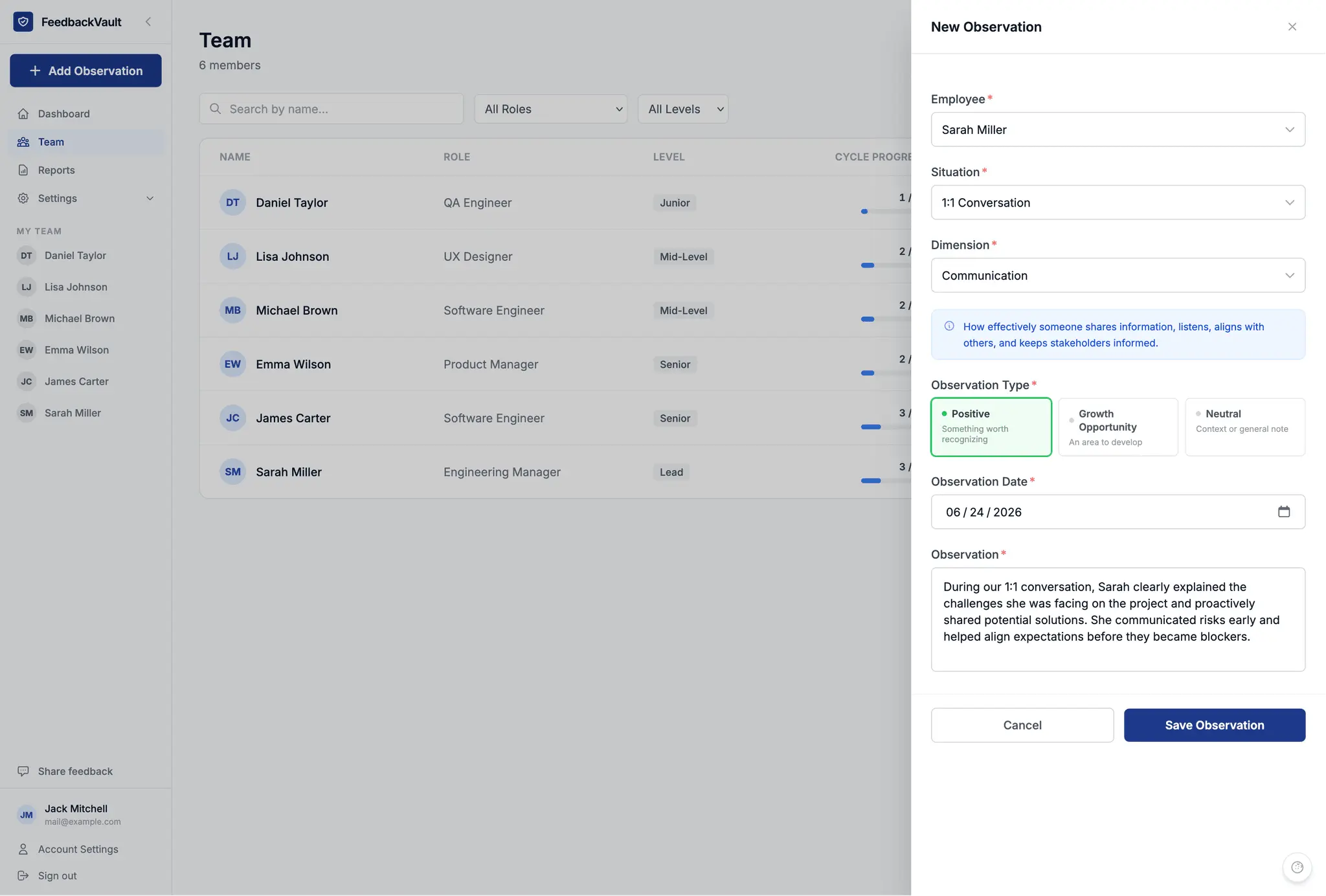 Screenshot 3 of FeedbackVault