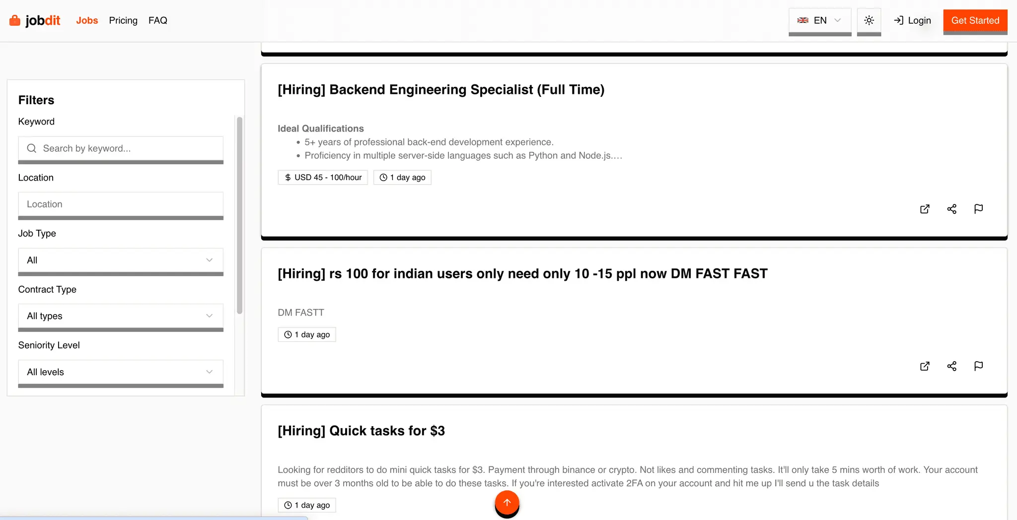 Screenshot 1 of Jobdit