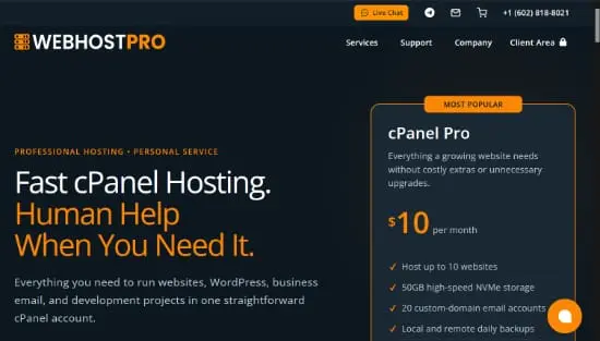 Screenshot 1 of Web Host Pro