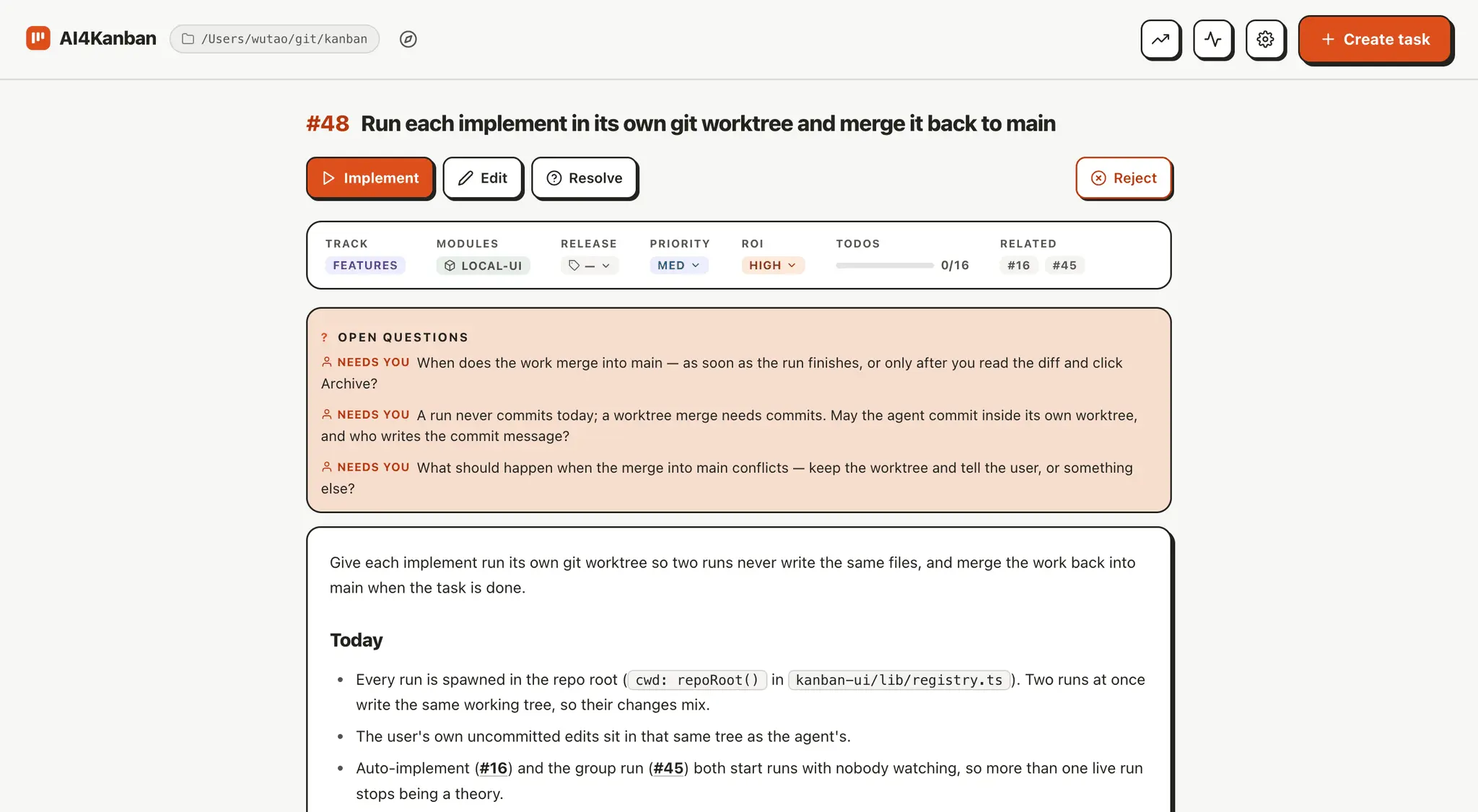Screenshot 4 of AI4Kanban