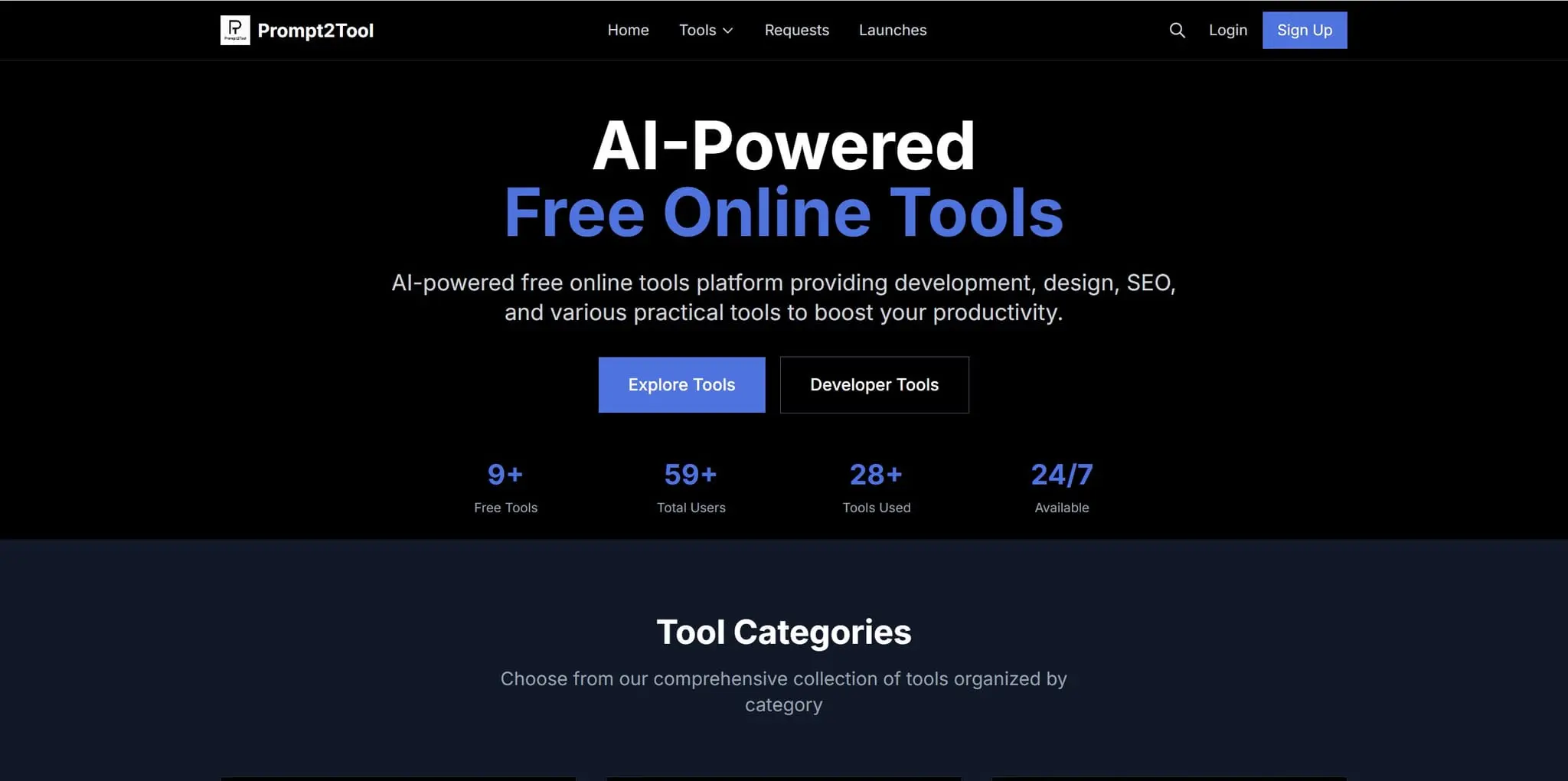 Screenshot 1 of Prompt2Tool