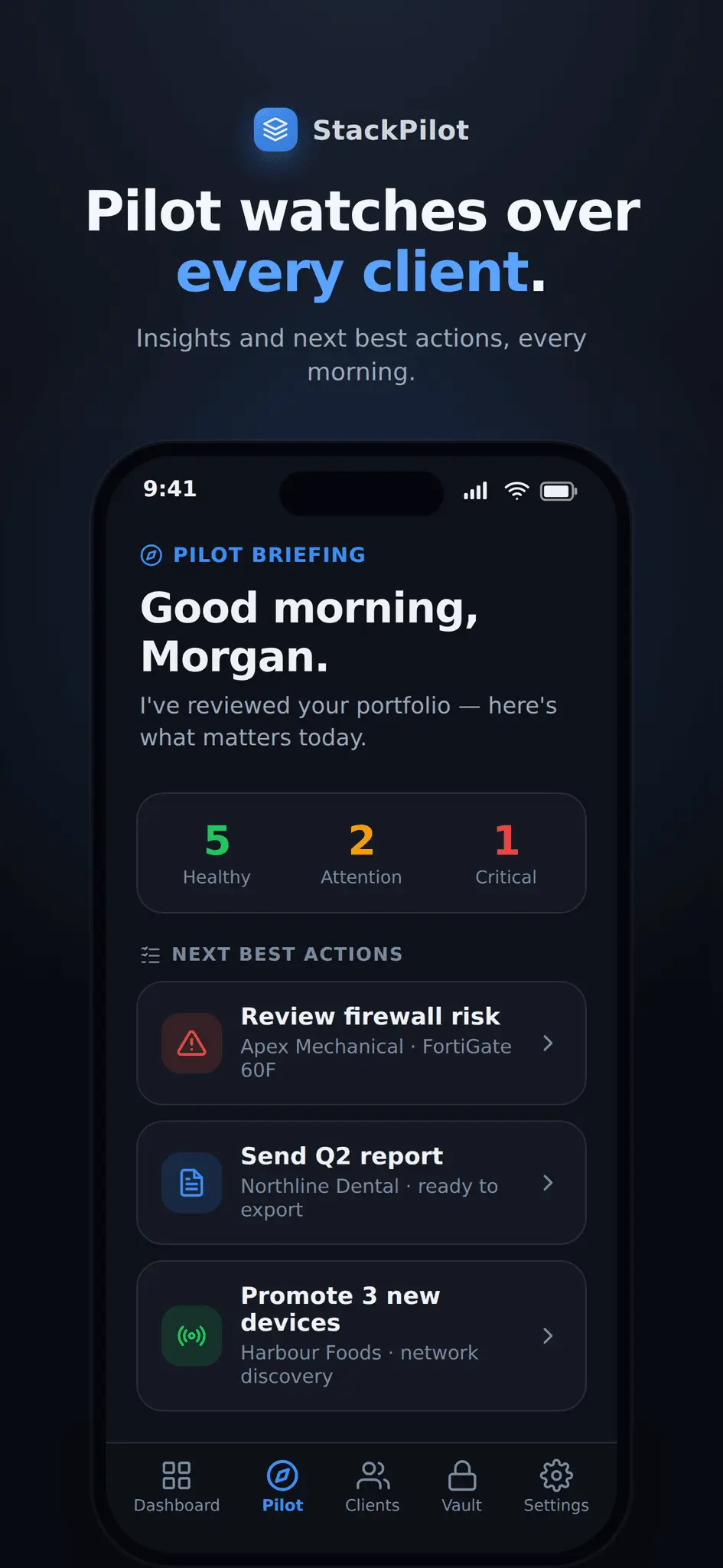 Screenshot 2 of StackPilot IT