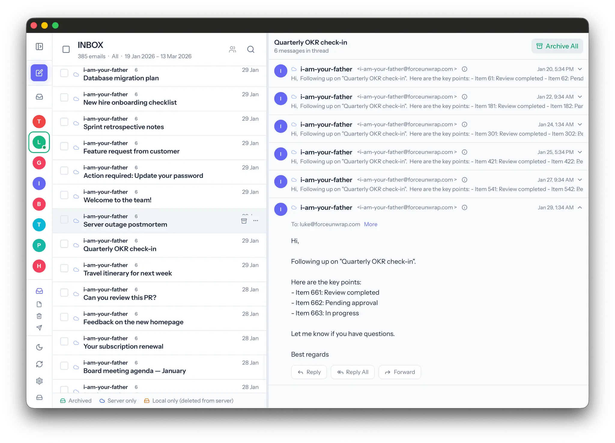 Screenshot 4 of MailVault