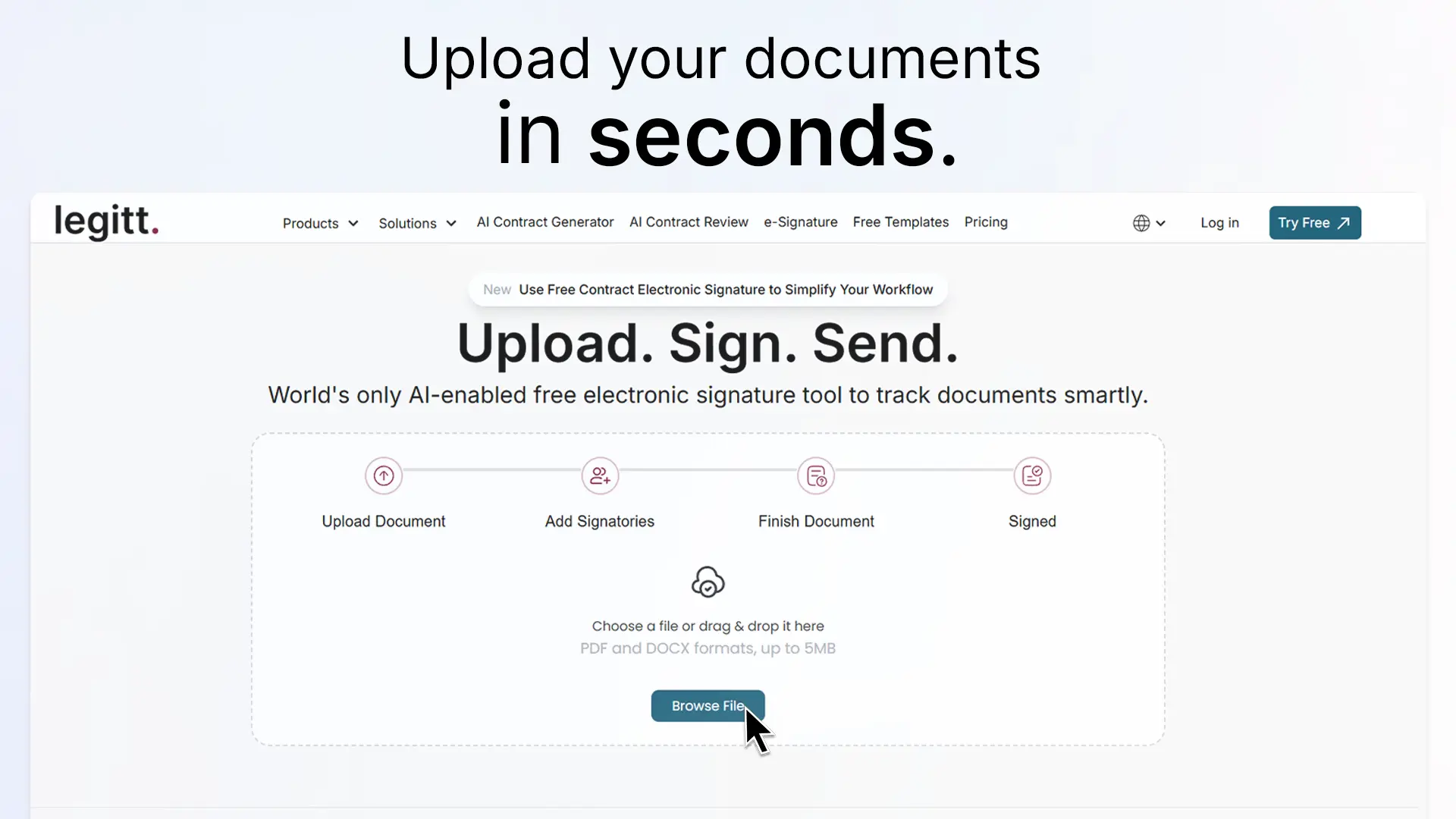 Screenshot 3 of Legitt AI Electronic Signature