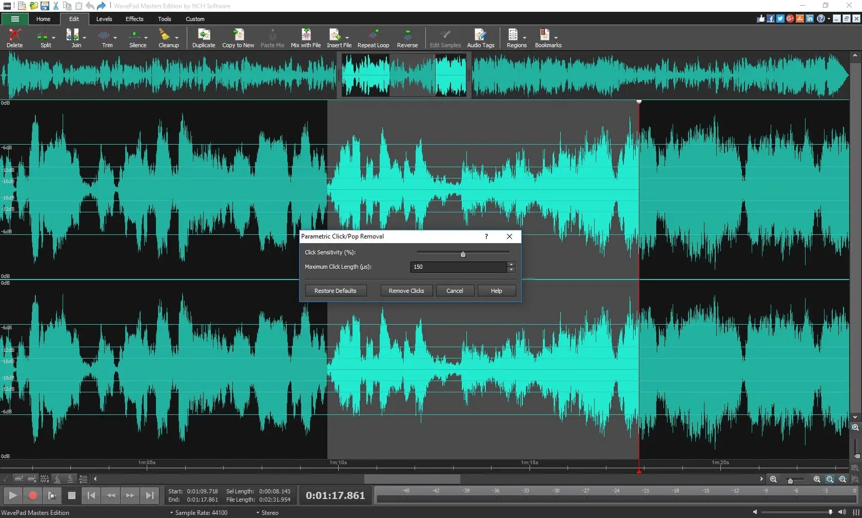 Screenshot 5 of WavePad: AI-powered audio editing