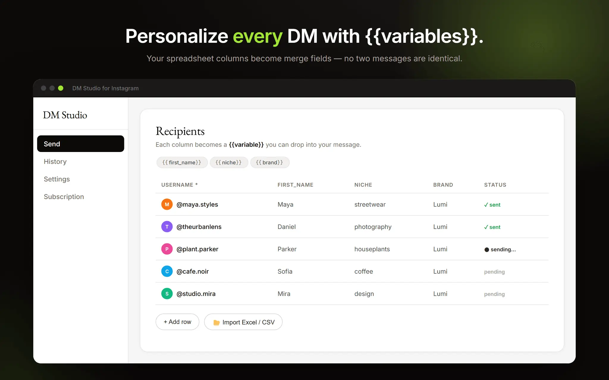 Screenshot 2 of DM Studio for Instagram