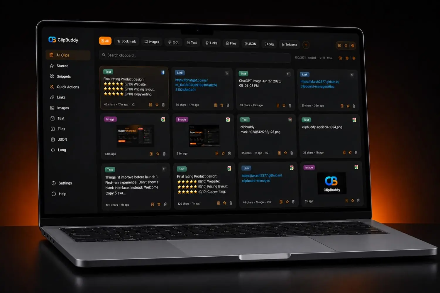 Screenshot 1 of ClipBuddy