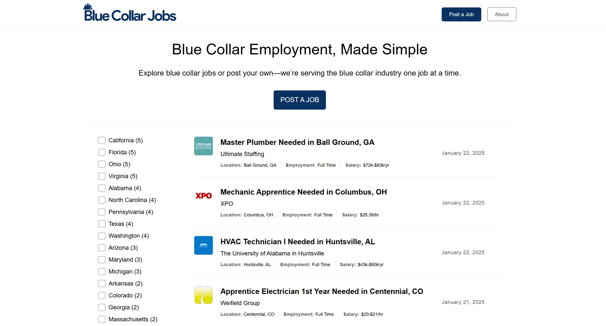 Screenshot 2 of BlueCollarJobs.com