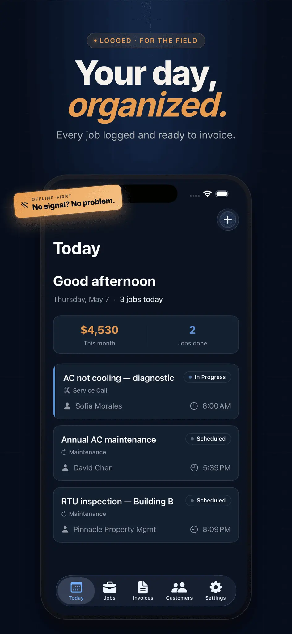 Screenshot 1 of Logged