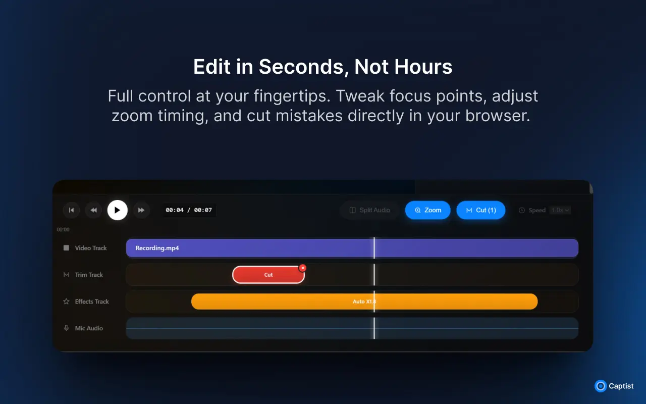 Screenshot 2 of Captist - Screen Recorder & Auto Zoom