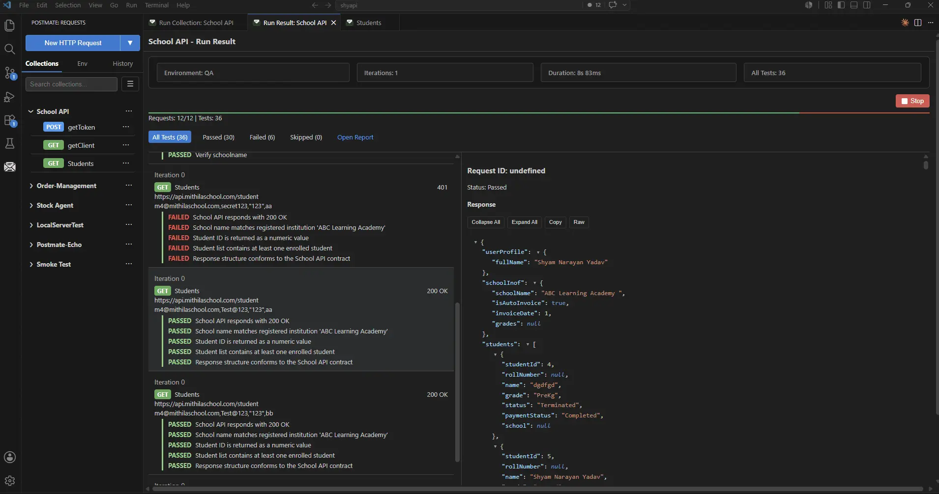 Screenshot 2 of Postmate Client