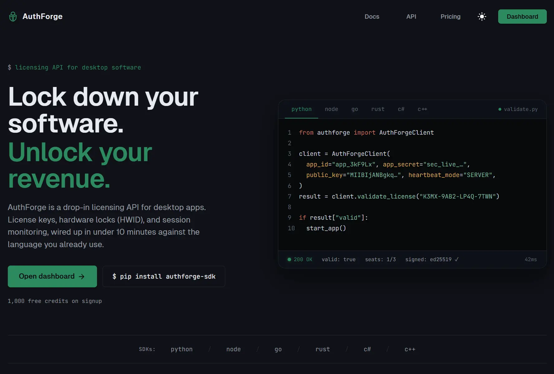 Screenshot 1 of AuthForge