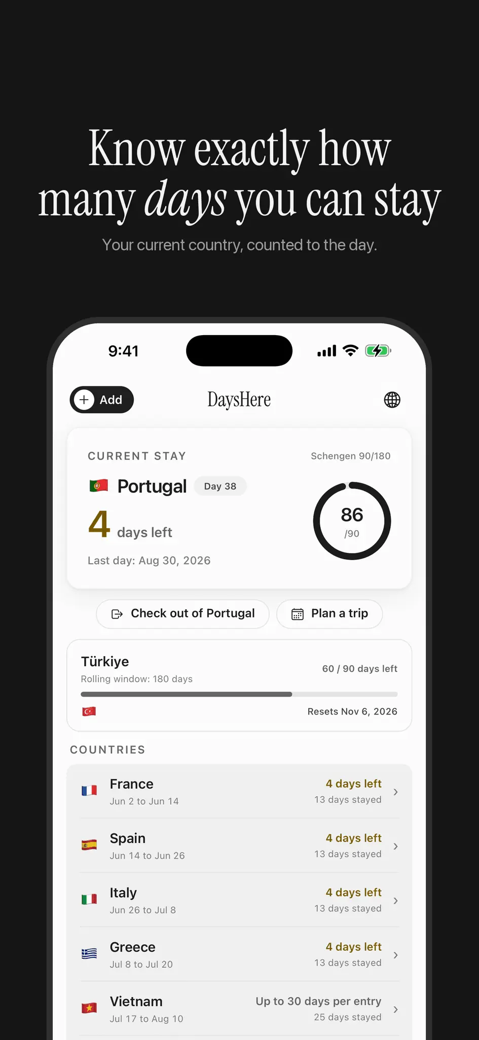 Screenshot 1 of DaysHere