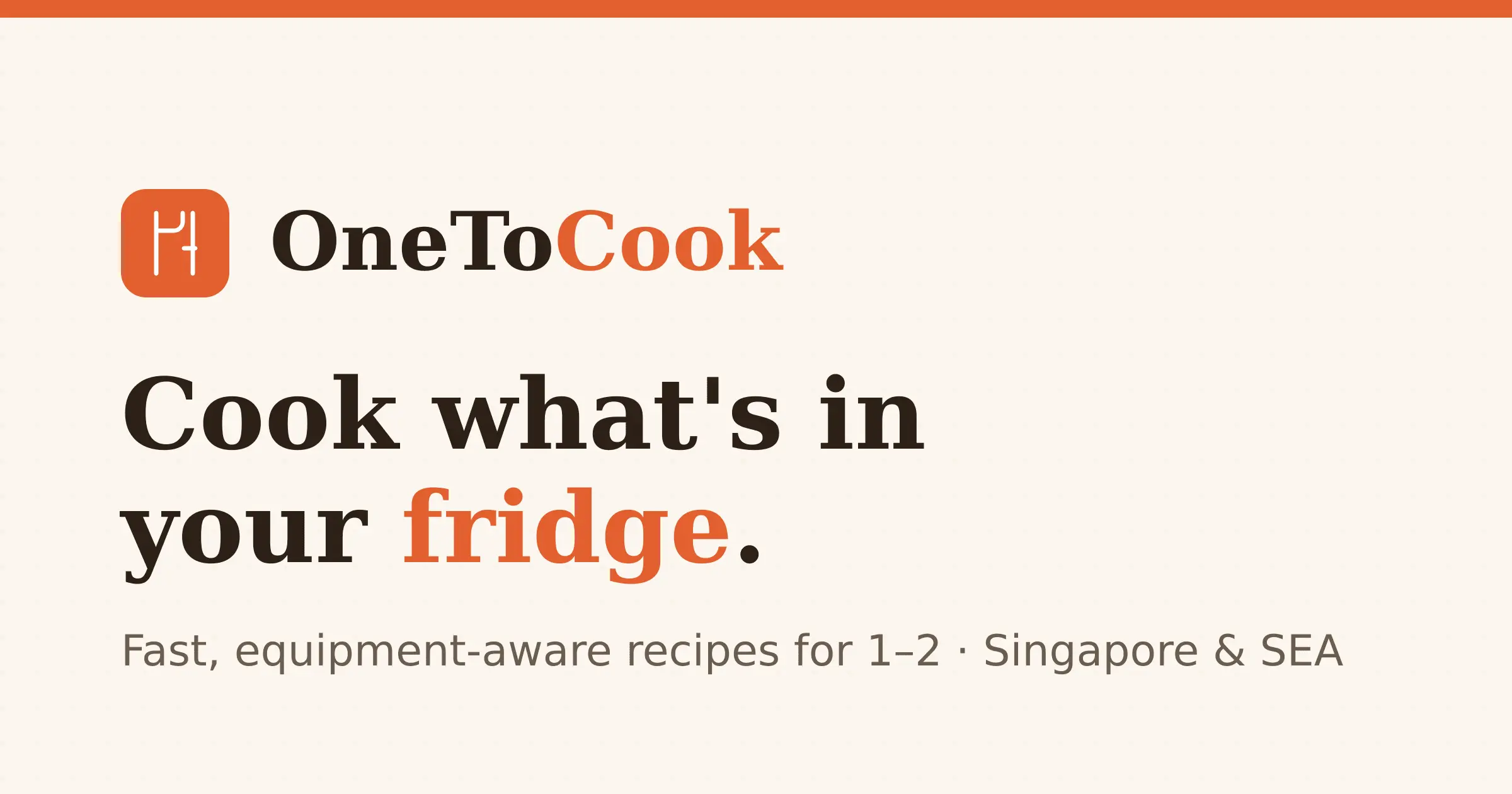 Screenshot 1 of OneToCook
