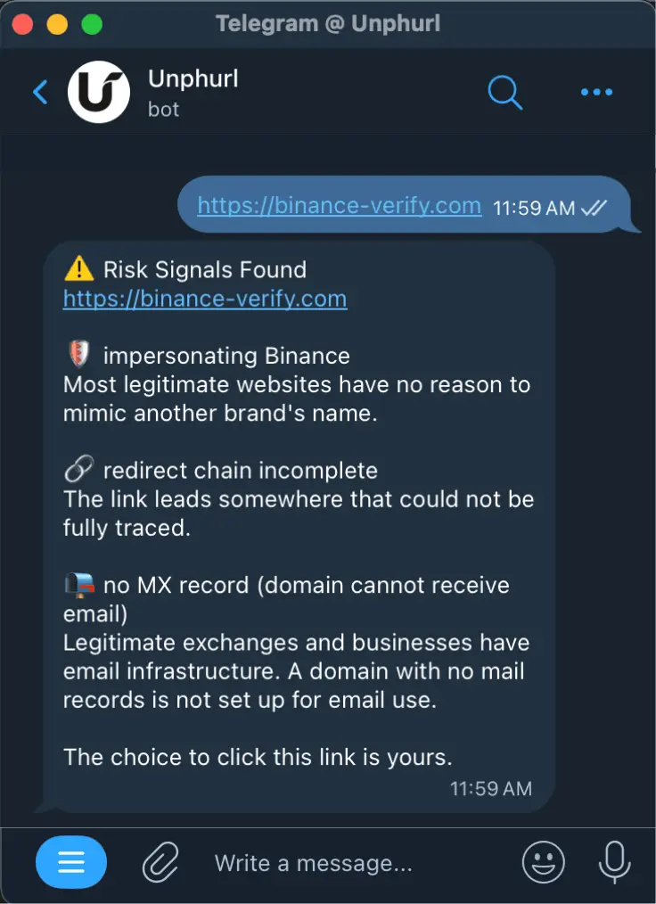 Screenshot 2 of Unphurl
