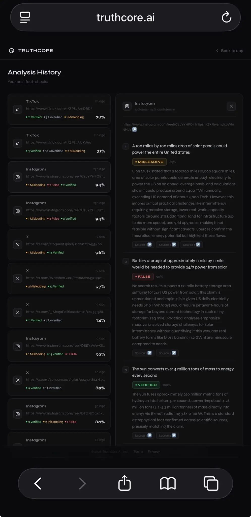 Screenshot 1 of Truthcore